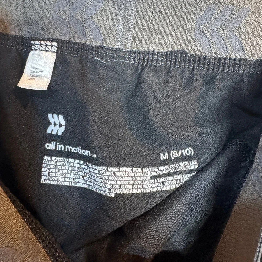 All In Motion Black Athletic Performance Leggings Kids 8-10 Activewear‎ Training